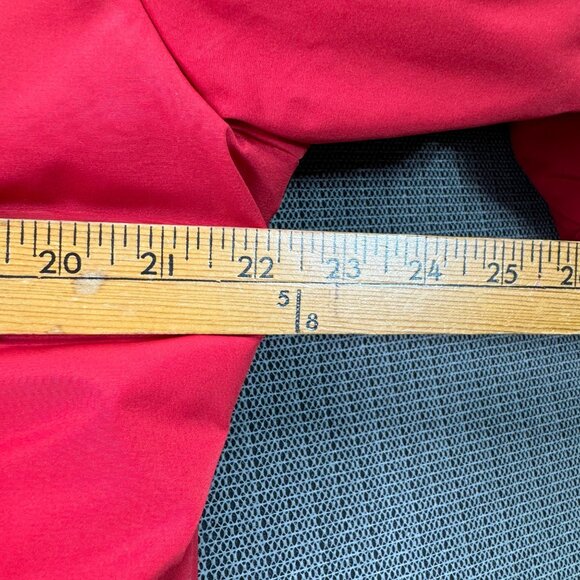 Women's Larry Levine Down Red Quilted Puffer Jacket Coat - Size XL no hood - Picture 5 of 9